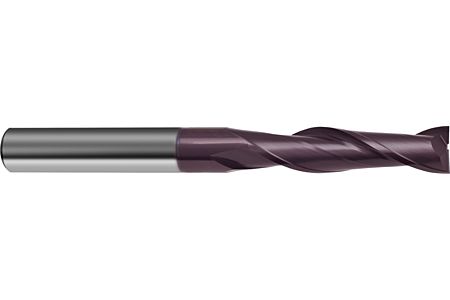 Metric TiAlN 2 Flute Long Series Solid Carbide End Mills (Slot Drills) | Guhring